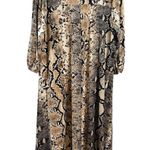 Women’s Boho Snake Print High Low Tunic V Photo 1
