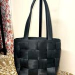 Harveys Seat Belt Bag Black Woven Satchel Shoulder Bag Photo 0