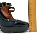 LANVIN leather, silk Mary Jane heels, made in Italy, size 38.5 Multiple Photo 10