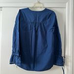 Loft Eyelet Tie Cuff Blouse Photo 5