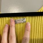 Free People  Bright Yellow Ribbed Tank Photo 1