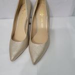 Nine West Women's Gold Heels Shoes Size 8.5 Photo 4