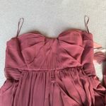 Birdy Grey Birdie Grey Grace Convertible Dress in Chiffon Rosewood Size Large NWT Photo 2