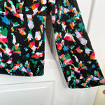 Open Edit Abstract Tie Front Bell Sleeve Blouse Multicolor Size S NWOT Photo 4