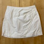 Miou Muse NWT White Wrap Mini Skirt Size M Photo 0