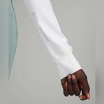 Lululemon  Muscle Love Long Sleeve Motif Logo White Oversized Crop Photo 2