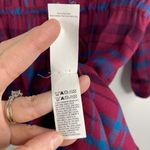 Lucky Brand Size Small Shirt Dress Lightweight Flannel Plaid Button Front Shift Photo 5
