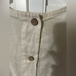 C&C California  100% Linen Top | Boho Striped Trim Button-Back Blouse | Size M Photo 6