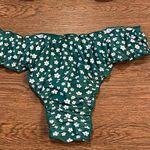 SheIn Kelly Green Two Piece Floral Cheeky & Strapless Top Swimsuit Size S Photo 2