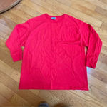 Champion  cotton long sleeve t-shirt tunic red casual sporty lounge Sz XL Photo 6