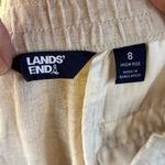 Lands' End  Women's 100% Linen High Rise Wide Leg Pants Size 8 Photo 5