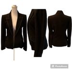 Anne Klein Black Vintage 1970s 100% Wool Women’s Blazer with Peak Lapels Size 4 Photo 1
