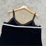 Coldwater Creek NWT  Women’s Black Velvet Lace Cami Tank Top Bra Liner Goth 1X Photo 9
