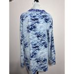 Zac and Rachel  Women's Long Sleeve Printed Tunic Size L Blue V Neck Photo 4