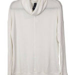 Bobi  White Cowl Neck Waffle Knit Top NWT Medium Revolve Thermal Knit Comfy Top Photo 0