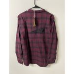 New Indian Motorcycle Women's 100% Cotton Plaid Button Down Shirt Size 2XL Red Photo 2