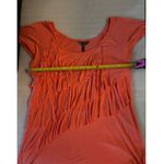 Nicole Miller Dubarry Pink Ruffled Short Sleeve Top L Coquette Girl Fairycore Photo 4