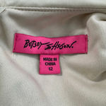 Betsey Johnson Ivory Floral Lace A-Line Dress Peter Pan Collar Women’s Size 12 Photo 4