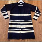 Just Madison navy striped cardigan jacket size small Blue Photo 1