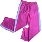 OTOS Activewear Womens Barbie Pink stripe Nylon W/Drawstring Ankle pants|Size:L Size L Photo 0