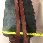 Ralph Lauren  Black Watch Medium Backpack With Adjustable Leather Straps Vintage Photo 9