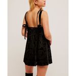 Free People NWT  Snow Angel Mini Slip/Black Combo Photo 2