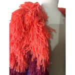 Nasty Gal Shaggy Open Cardigan Rainbow Jacket Size Small Designer Avangard Photo 1
