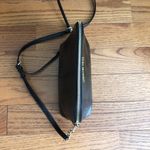 Michael Kors MICHAEL Black Textured Patent Leather Gold-tone Cindy Crossbody Bag Photo 8