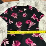 Kate Spade  Encore Rose Crepe Dress blackk pink size 2 preppy party garden Photo 3