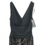 Connected Apparel NWT 12  Fit and Flare Formal Evening Sleeveless Black Dress Photo 3