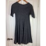 Anthropologie Ganni Winter Jersey Knit Dress Womens Small Gray Dark Academia Photo 3