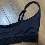 frankie's bikinis NWT Gavin Ribbed Bikini Top in Black Size Medium Photo 11