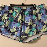 Columbia Women's Blue Green Yellow Floral Unlined Shorts 3" Inseam Size XXL Photo 0