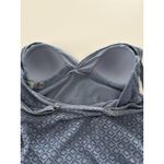 Nicole Miller  1 piece Swimsuit Size Small Blue Crochet Swimdress Festival Photo 13