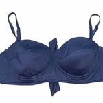 Echo Solid Black Tie Back Bikini Swim Top Women's Size Large Photo 0