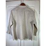 Leslie Fay Vtg  Blouse‎ Women’s 16 Floral Embroidered Linen Blend Top Photo 1