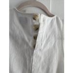 J.Crew Womens 00 White Denim Shift Dress Sleevless Photo 5