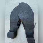 Arche France Black Leather Cutout Textured Slingback Heels Women's Size 38 US 8 Photo 6