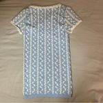 Urban Outfitters Out From Under XS/S Lace Trim Square Neck Tee Hip-Length Short Sleeve Blue White Photo 5