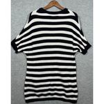 CAbi XS Striped Whistle Cardigan Sweater Black & White Photo 4