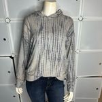 Anthropologie Sundry Shibori Cozy Hoodie Heather Gray Tie Dye Size 1/Small Photo 10