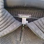 Women’s Carbon2Cobalt Quarter Zip Sweater Gray Size M Photo 3