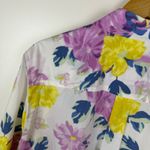 Talbots  Classic Cotton Shirt Floral Bouquet Size 2X Button Down Preppy Bloomcore Photo 2