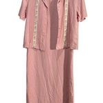 Jessica Howard  Vintage Blush Pink Jacket Dress Wedding Suit Size 10 CottageCore Photo 0