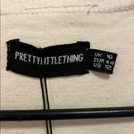 Cream denim Ruffled Sleeve Dress White Size 12 Photo 2