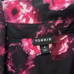 Torrid  Madison Pink Floral Georgette‎ Button Up Long Sleeve Blouse Size 4X Photo 10