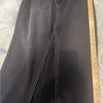 We The Free by Free People Black Denim Skirt NWOT High Waist Front Slit Pockets Photo 4