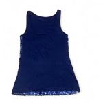 EXPRESS Navy blue  sequin tank top Photo 4