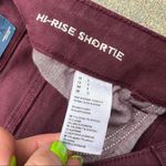 American Eagle AEO outfitters maroon super super stretch high rise Shortie 8 NWT Photo 3