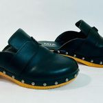 MIA  “Daisy” Black Studded Vegan Leather Clogs size 9 Photo 3